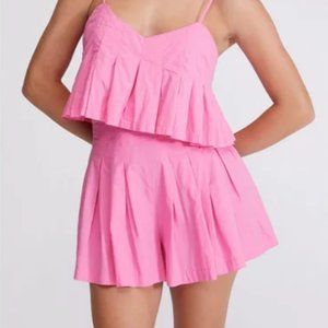 Free people Blue short tank set Medium